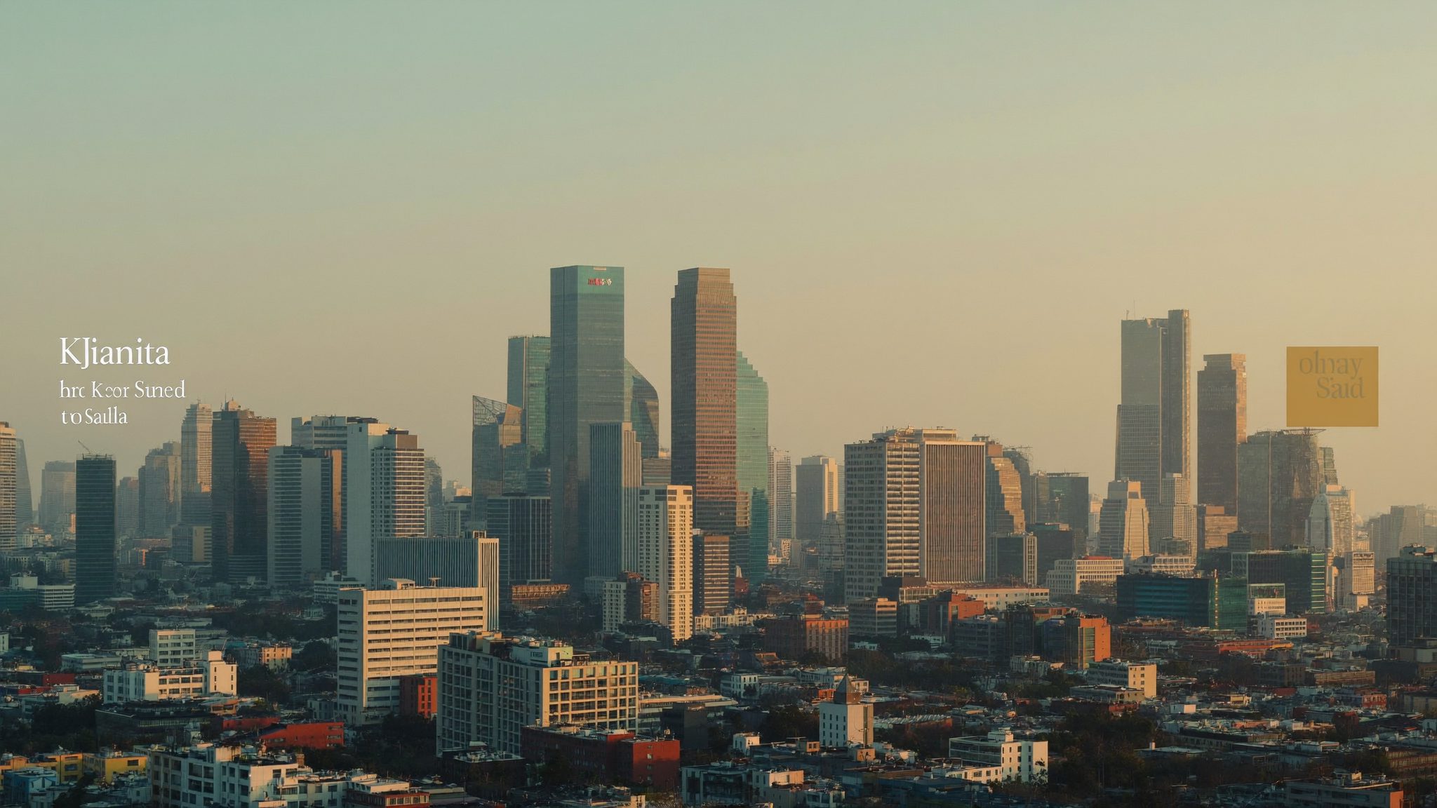 Kawasan perkantoran Rasuna Said, Jakarta Selatan saat senja